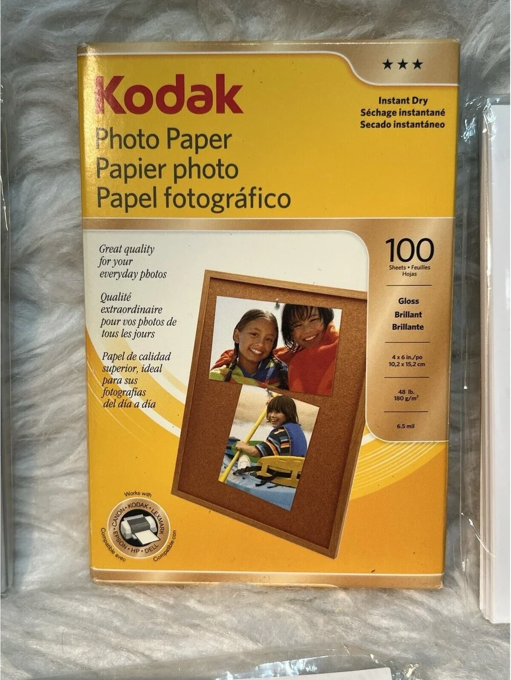 Lot of Kodak & Canon 4”x6” photo papers